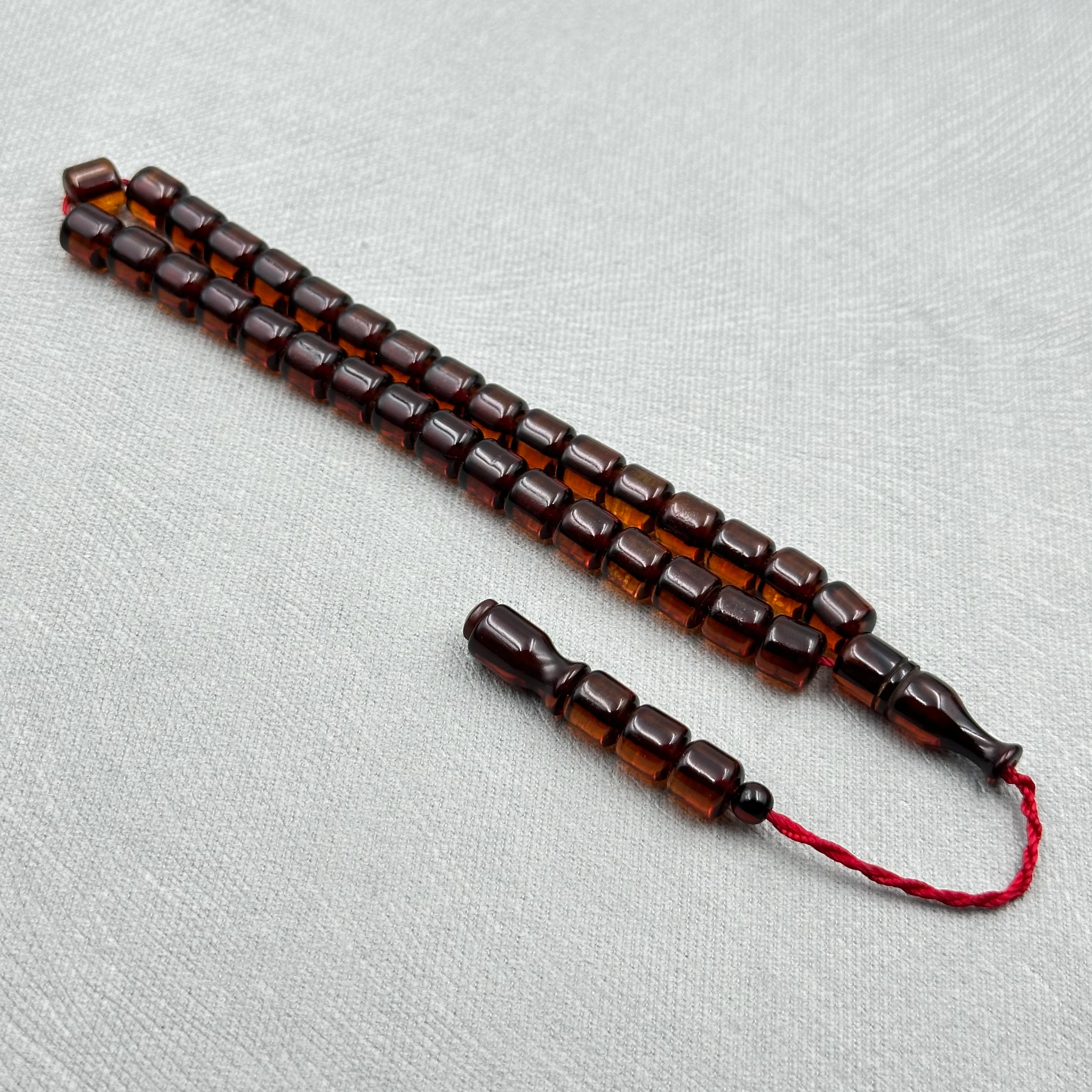 Çubuk Objeden Ateş Sıkma Kehribar Tespih